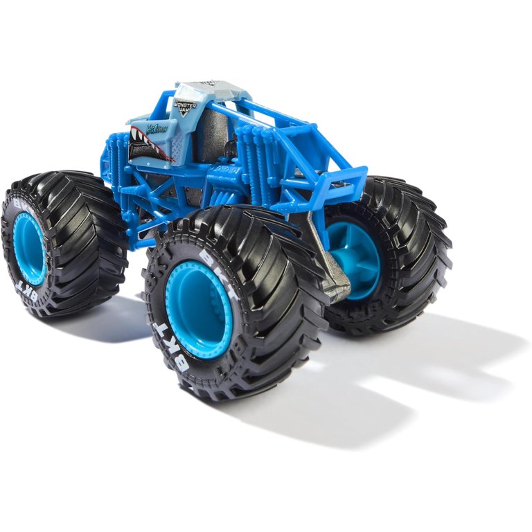 Monster Jam, Megalodon Monster Truck, Die-Cast Vehicle, 1:64 Scale