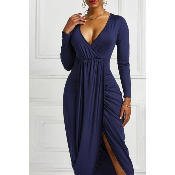 V Neck Wrap Dress