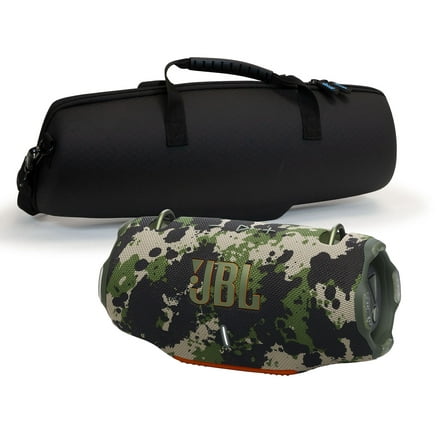 JBL Xtreme 4 Camo Portable Bluetooth Speaker w/divvi! Hardshell Case Bundle