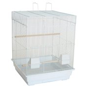 JTAOT A5924 3/8" Bar Spacing Flat Top Small Cage, White, 18" x 18"