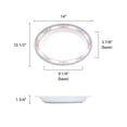 thumbnail image 2 of Excellante Rose Melamine Dinnerware Collection 28 oz, 14 1/8" x 10 5/8" Deep Platter, Comes in Dozen, 2 of 2