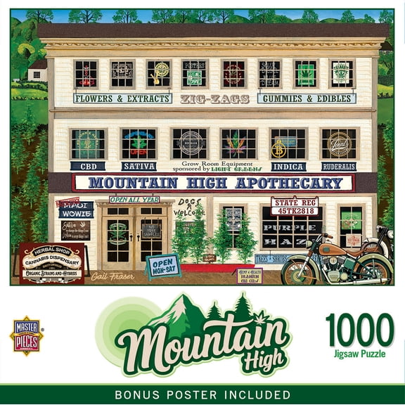 MasterPieces 1000 Piece Jigsaw Puzzle For Adults - Mountain High - 19.25"x26.75"