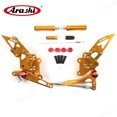 thumbnail image 2 of Arashi (Version 2.0) Adjustable Rearsets for Kawasaki Ninja 300 EX300B ABS / EX300A / EX300 ABS / EX300A / SE 2013 - 2017 Motorcycle Accessories Foot Pegs Footrests Rear Set Gold 2009 2014 2015 2016, 2 of 6