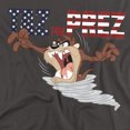 thumbnail image 2 of Looney Tunes Taz for Prez 3 Women's T Shirt, Charcoal, Medium, 2 of 6