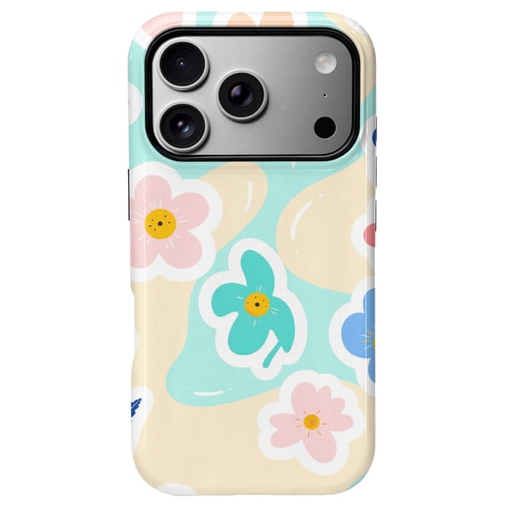 SKLYDDI Cute Pink Floral Case for iPhone 17 Pro Max - 155