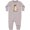 AC-Heather Grey, variant on Cute Baby Donkey Baby Fleece Romper