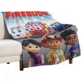 thumbnail image 2 of Manta de dibujos animados Firebuds, suave y acogedora manta de franela de felpa para todas las estaciones para niños y niñas, manta de vellón cálida y ligera para cama, sofá o viaje, 40 x 30 pulgadas, 2 of 7