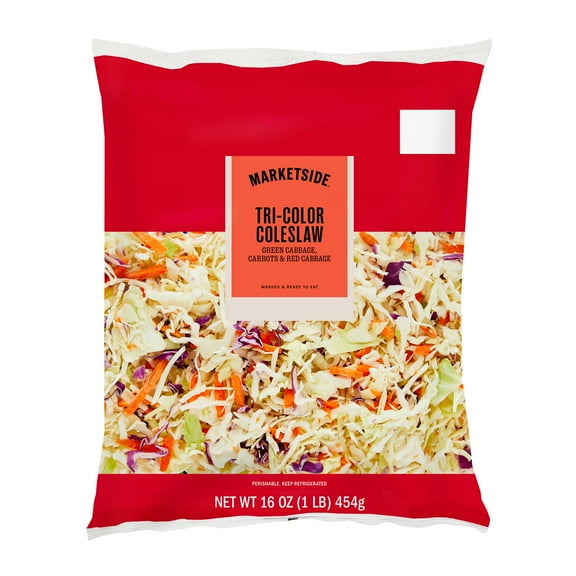 Marketside Tri-Color Cole Slaw, 16 oz Bag (Fresh)