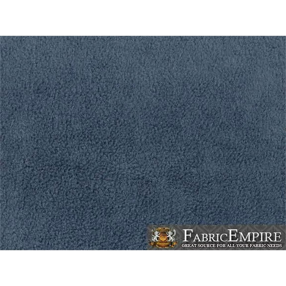 Fleece Solid Denim Blue Fabric 17