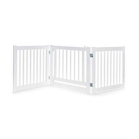 UPC: 0820451332419 | Primetime Petz 360° Configurable Freestanding Dog Gate with Door 24 in. White