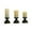63-As shown, variant on Flameless LED Votive Candles Set for Wedding or Halloween, Plastic, 3 Sizes, Safe Battery Operated for Tabletop or Room Decor