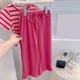 thumbnail image 3 of Jumpingount Conjunto de camiseta y pantalones para niños, para correr, viajar, senderismo, deportes, estilo informal, elástico, Tops para niñas, conjuntos de ropa 120cm, 3 of 6