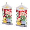 thumbnail image 4 of Adorno de árbol de Navidad resistente a la intemperie, colgante de resina pintado a mano, decoración para césped, patio trasero, 2 uds., 4 of 14