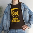 thumbnail image 5 of DJH Apparel |God Always Delivers Christian Inspirational Unisex  T-shirt, 5 of 6