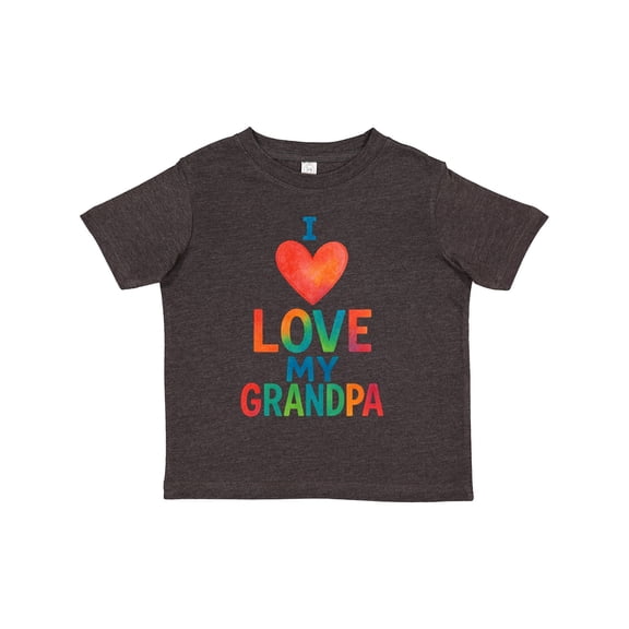 Inktastic I Love My Grandpa Colorful Heart Boys or Girls Toddler T-Shirt