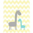 thumbnail image 2 of Robinson, Tamara 20x24 White Modern Wood Framed Museum Art Print Titled - Chevron Giraffe, 2 of 4