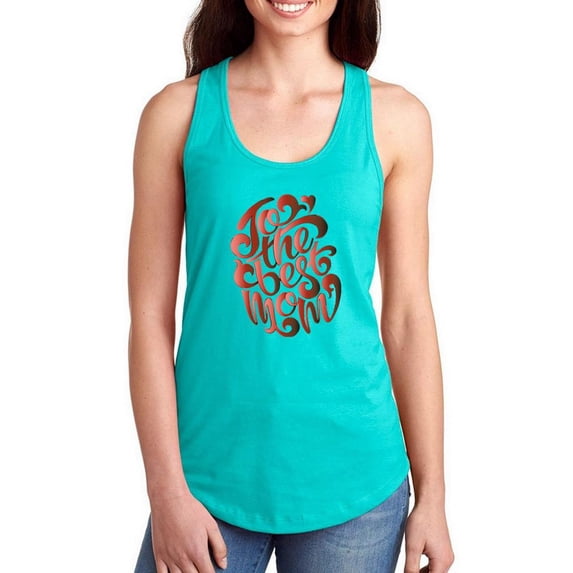 To The Best Mom Racerback Tank Women -Image by Shutterstock, Female Large
