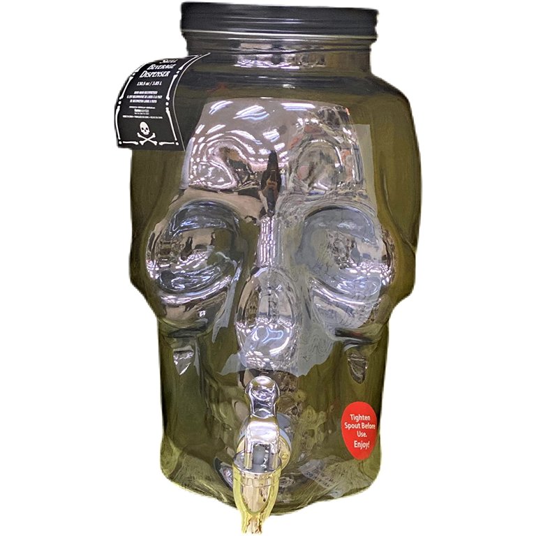 Skull Plastic 1 Gallon Drink Dispenser