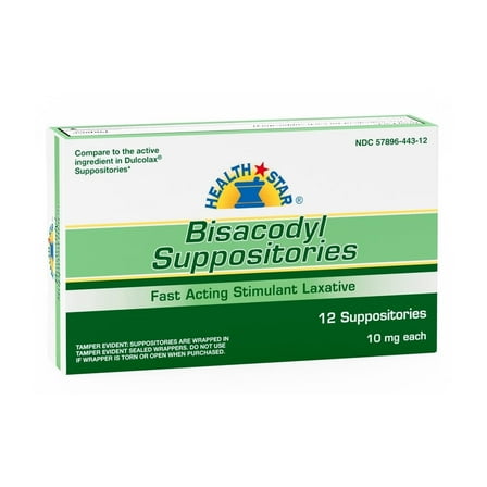 Geri-Care Laxative Suppository, 10 mg, 12 per Box