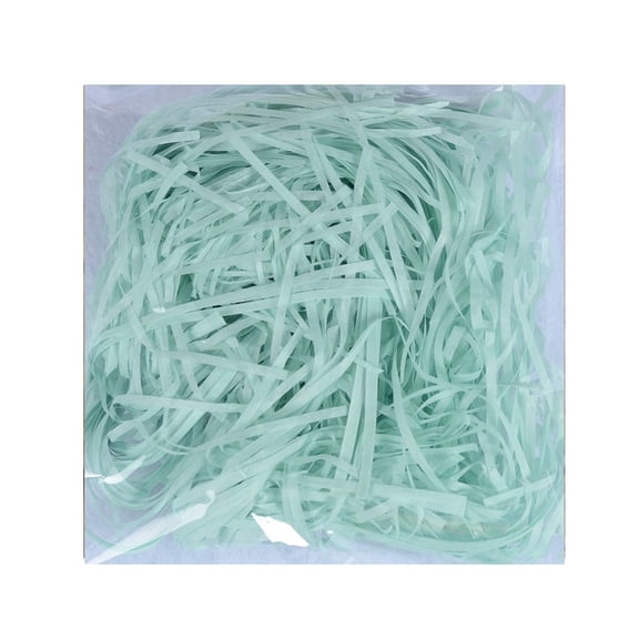 Bearachild Trituras de rafia de papel arrugado, cajas de colores, Material de relleno, embalaje DIY, confeti, boda, fiesta, saludo, accesorios de tejido Kits de decoración para fiestas Verde claro Bearachild HA060944-22