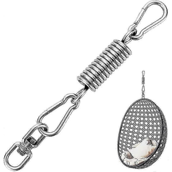 Silla colgante tipo huevo con resorte, silla colgante tipo columpio con resorte, capacidad de carga de hasta 25