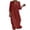 Red, variant on Hzzrkos Women Casual Vintage Loose Solid Color Three‑Quarter Sleeve V‑Neck Button‑Up Maxi Dress for Daily Vacation Beach Outdoor Occasions