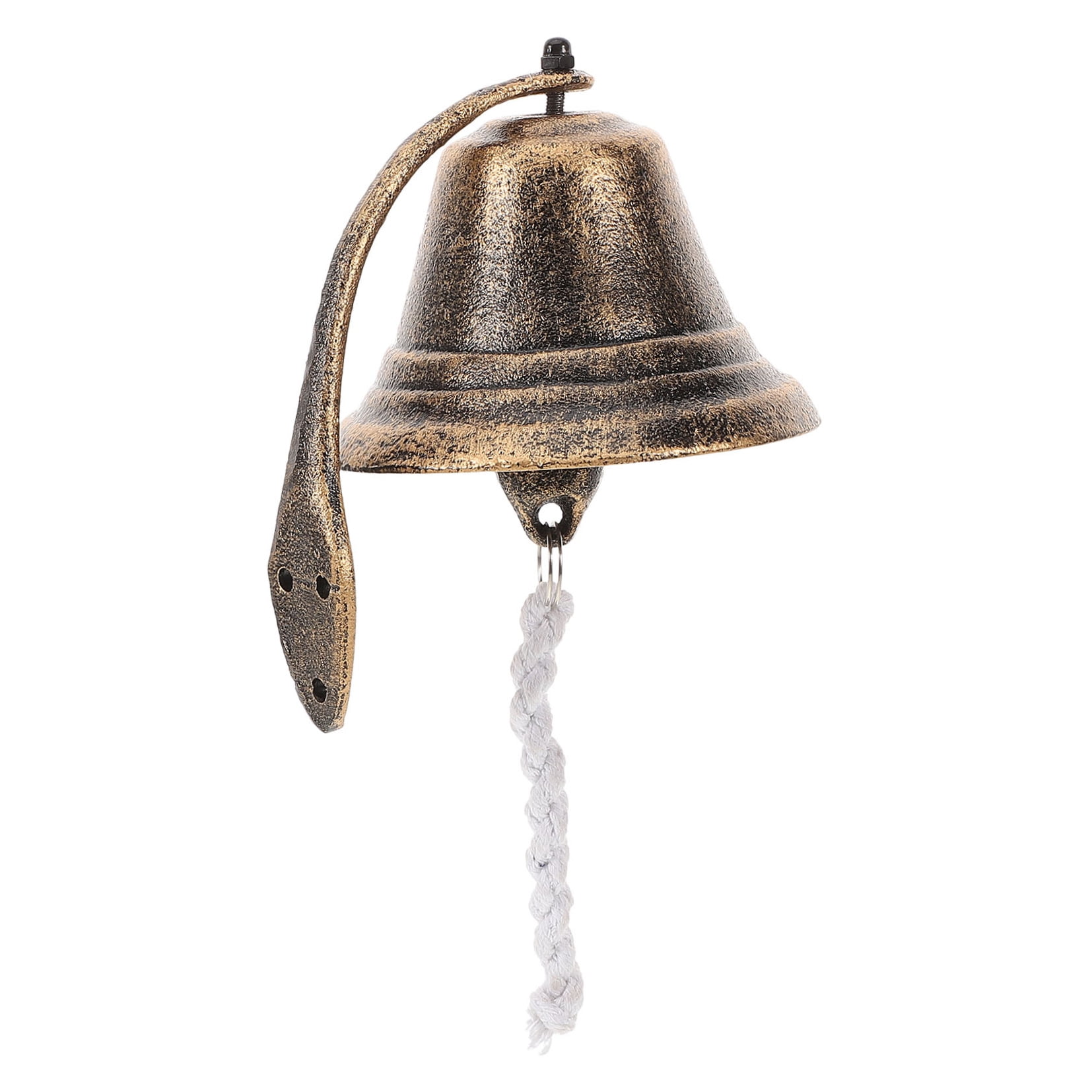 OUNONA Outdoor Bell Indoor Dinner Wall Mounted Door Bell Cast Iron Bell Wall Mounting Bell