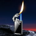 thumbnail image 2 of Ruroz 1 Pack Mini Torch Lighter Butane Refillable, Double Flame Butane Lighter with Visible Window, Adjustable Jet Lighter, Great Gifts for Men and Women, Without Gas (Black) Of The Day, 2 of 8
