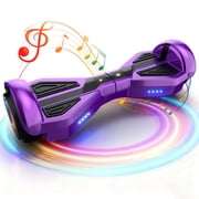 MOSTA All Terrain Self-Balance Scoote ,Electric Scooter Board for Kids & Adults with Bluetooth and Led Lights,6.5 inch,165 lbs capacity Perfect Gift