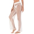 thumbnail image 1 of Pantalones de ganchillo para mujer Recorte Verano Playa Traje de baño Pantalones de cubierta - Blanco Adepaton BST3001615-3, 1 of 6