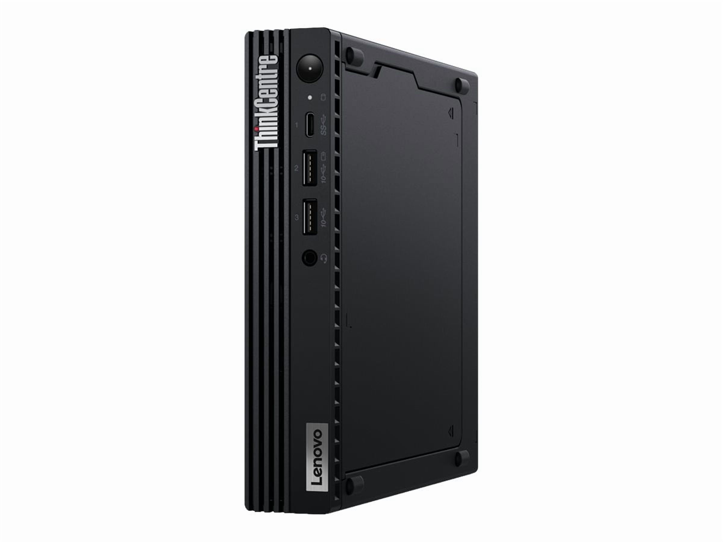 Lenovo ThinkCentre M70q Gen 5 12TDS02F00 Desktop Computer, Intel Core i7 14th Gen i7-14700T, vPro Technology, 16 GB, 512 GB SSD, Tiny, Raven Black