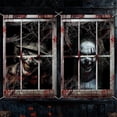 thumbnail image 3 of 2 Pack Clown Halloween Window Curtains Bloody Halloween Decorations Spooky Creepy Scary Halloween Party Decor for Haunted House Indoor Outdoor Display, 3 of 3