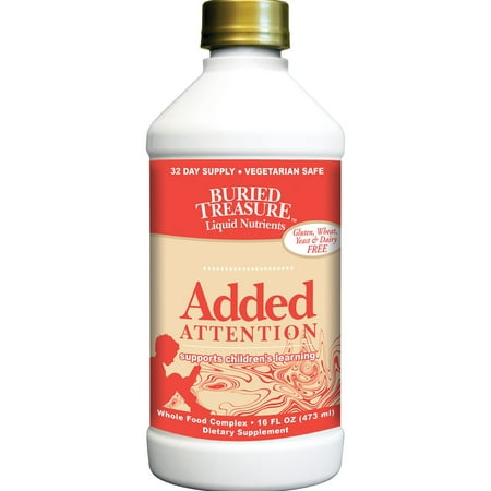 Buried Treasure Added Attention for Children Liquid, 16 Fl (Best Vitamins For Kids With Add)