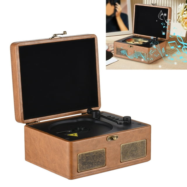 Lecteur de Musique, Lecteur de Cd Portable Rechargeable à Entrée 3.5mm avec Plateau Tournant pour Amateurs de Musique