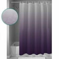 thumbnail image 4 of Grey Purple, Waterproof Fabric Shower Curtain, Gradient Ombre Modern Abstract Color Art Shower Curtain for Bathroom Curtains Bathtubs Hotel Washable Shower Curtains with 12 Hooks Long 72x78in, 4 of 6