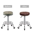 thumbnail image 5 of Kll Coffee And Flowers Round Bar Chair Cushion Cover 13 Inch,Bar Stool Protector With Elastic, Soft Washable, 5 of 7
