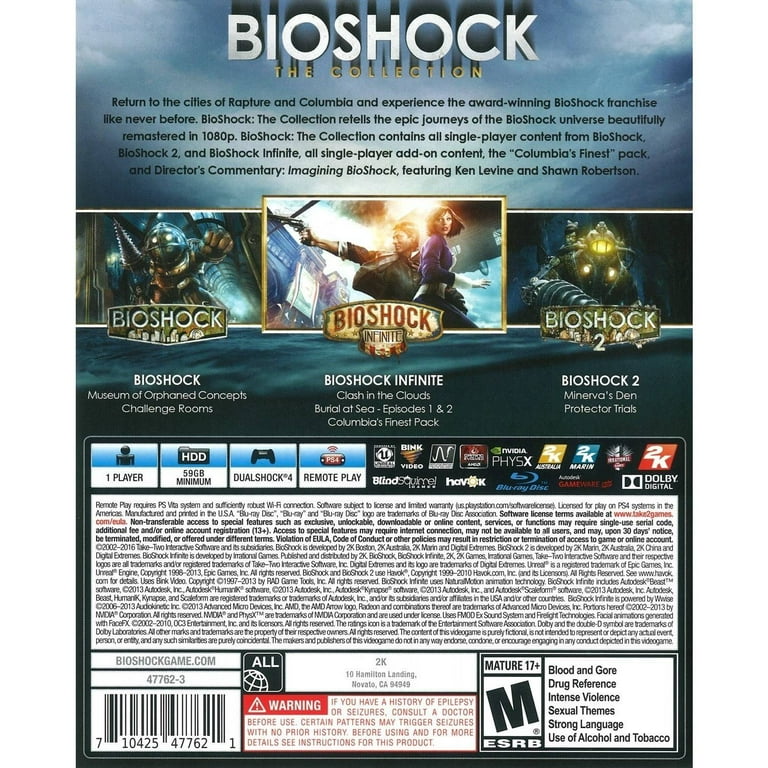  Bioshock: The Collection (PS4) : Video Games