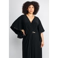 thumbnail image 5 of Catherines Women's Plus Size V-Neck Twist Maxi Dress, 5 of 6