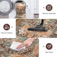 thumbnail image 5 of Washable Runner Rug, 2x10 Non-Slip Boho Vintage Hallway Rug Runner with Rubber Backing, Stain Resistant Distressed Carpet Runner for Bedroom, Kitchen, Laundry, Entrance, 5 of 8