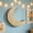 B-3B, variant on MMJ Wall Decor Wooden Moon Star Decals Nursery Bedroom Playroom Hanging Celestial Home Decor