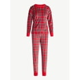 thumbnail image 5 of Joyspun Women’s Stretch Velour Long Sleeve Top, Pants, and Socks Pajama Set, 3-Piece, Sizes XS-4X, 5 of 5