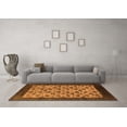 thumbnail image 3 of Ahgly Company Indoor Round Oriental Orange Industrial Area Rugs, 4' Round, 3 of 4