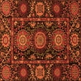 thumbnail image 1 of Ahgly Company Indoor Square Abstract Orange Modern Area Rugs, 7' Square, 1 of 4