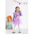 thumbnail image 3 of Younger Tree Girl Birthday Outfit Baby Fall Winter Long Sleeve Sweatshirt Bowknot Tutu Princess Party Dress Set with Bag for 18-24 Months, 3 of 9