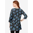 thumbnail image 2 of Woman Within Plus Size Perfect Printed Three-Quarter-Sleeve Scoopneck Tunic, 2 of 6