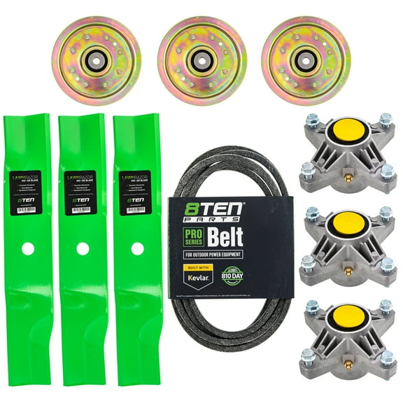 8TEN Blade Spindle Belt Idler Kit for MTD Cub Cadet 48 inch Z force S48 MK1005656