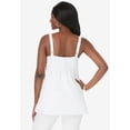 thumbnail image 3 of Jessica London Women's Plus Size Stretch Cotton Shirred Tank, 3 of 4