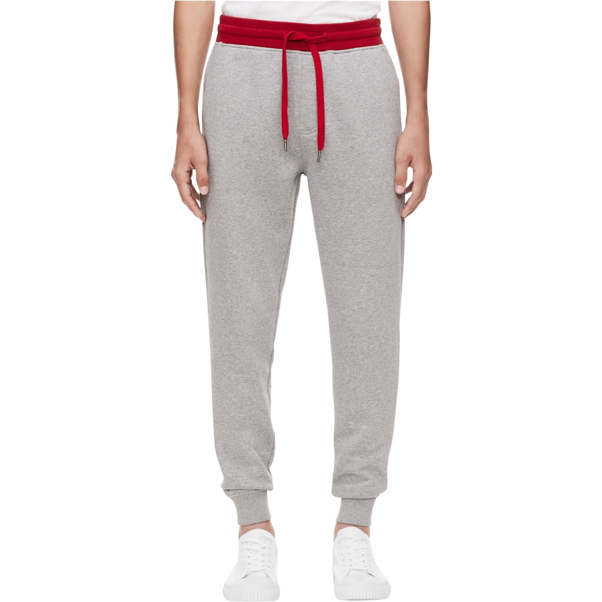 Calvin Klein Mens Fleece Casual Jogger Pants, Grey, XX-Large 
