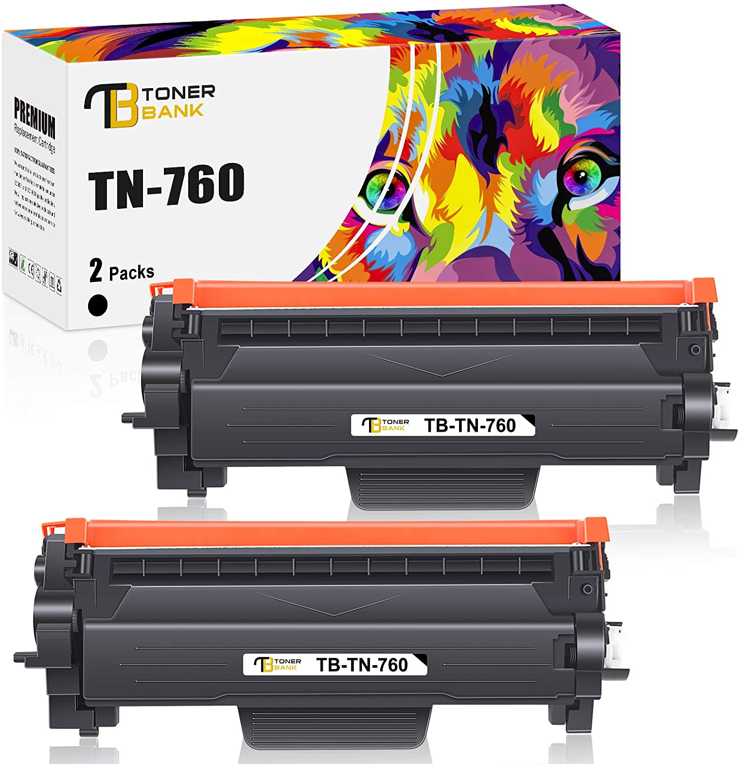 TN760 High Yield Toner Cartridge: Pack Black Compatible Brother TN-760 TN  760 Ink Replacement for DCP-L2550DW HLL2395DW MFCL2710DW MFC-L27＿並行輸入 