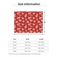 thumbnail image 5 of Yiaed Rose Flowers Print Blanket Throw Blanket Soft Cozy Flannel Blanket for Home Bed Sofa Couch Chair-40"x30", 5 of 6
